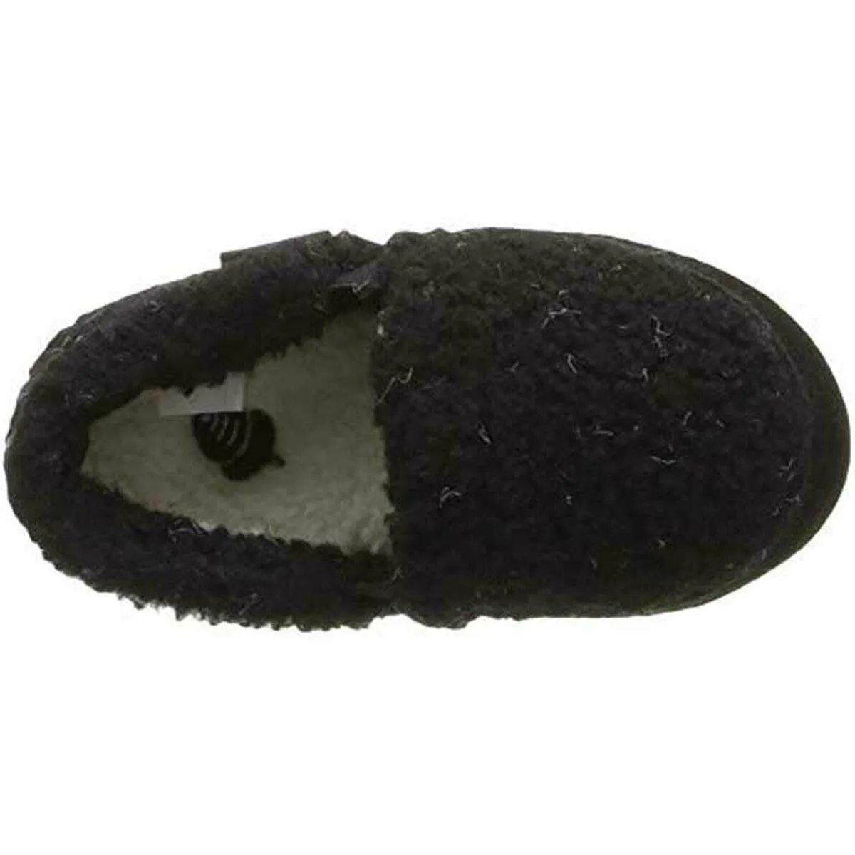 Acorn Kids' Moccasin - Colby Gore Durable Suede, Black Berber, K3/4 | A10036ACE3-4