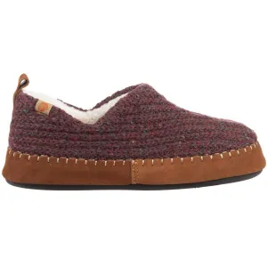 Acorn Women’s Moc Slippers - Sustainable Camden Garnet Wool, Large | A19019GARWL