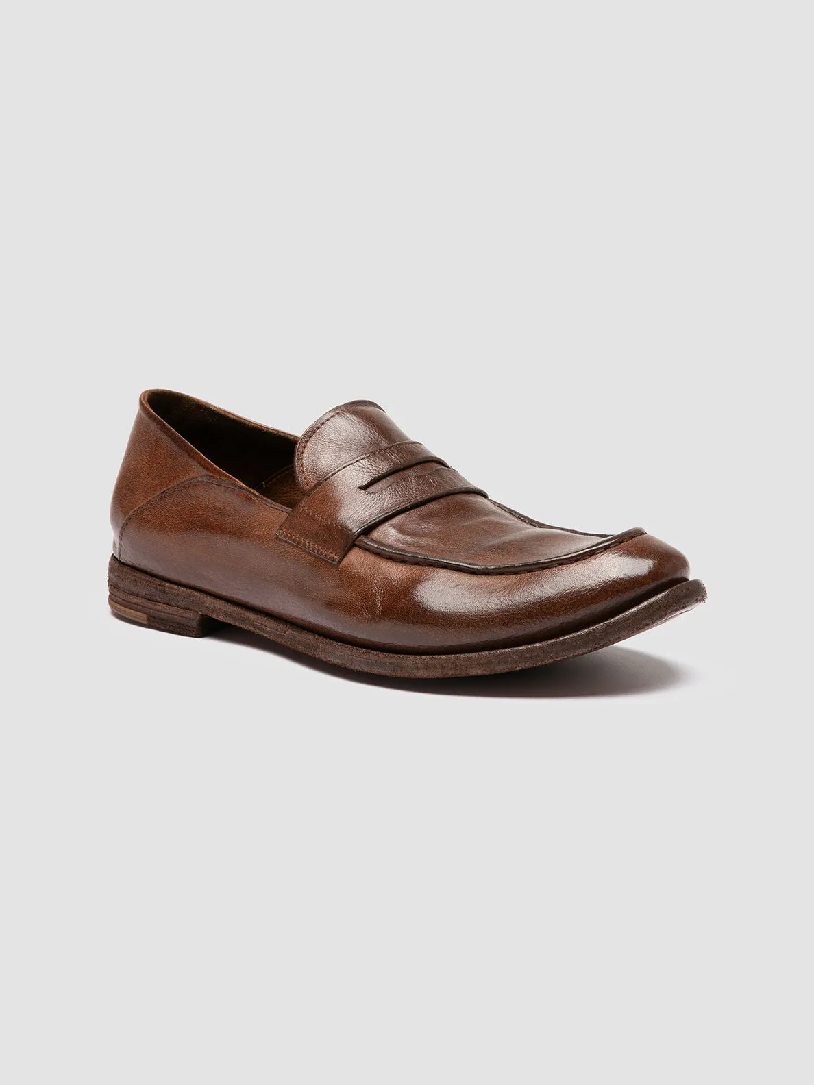 ARCHIVE 522 - Brown Leather Penny Loafers