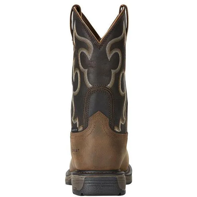 Ariat Men's WorkHog 11" Wide Sqr Comp Toe WP 400G Western Work Boot - 10018555