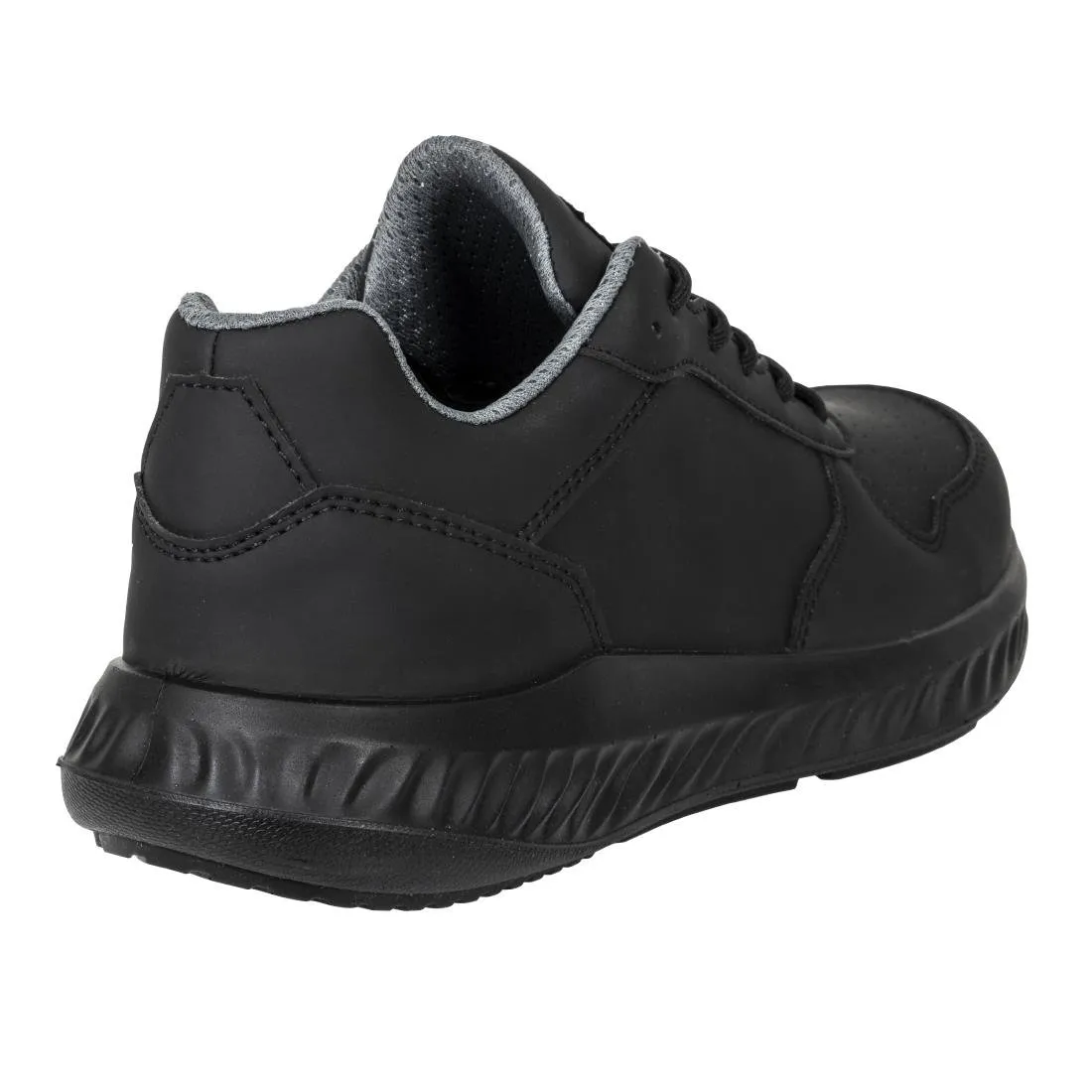 BA063-44 Slipbuster Recycled Microfibre Trainers Matte Black 44