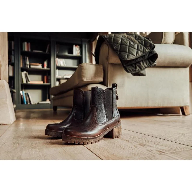 Barbour Kirk Ladies Heeled Chelsea Boot - Brown