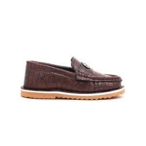 Boys Brown Casual Moccasins KD0525