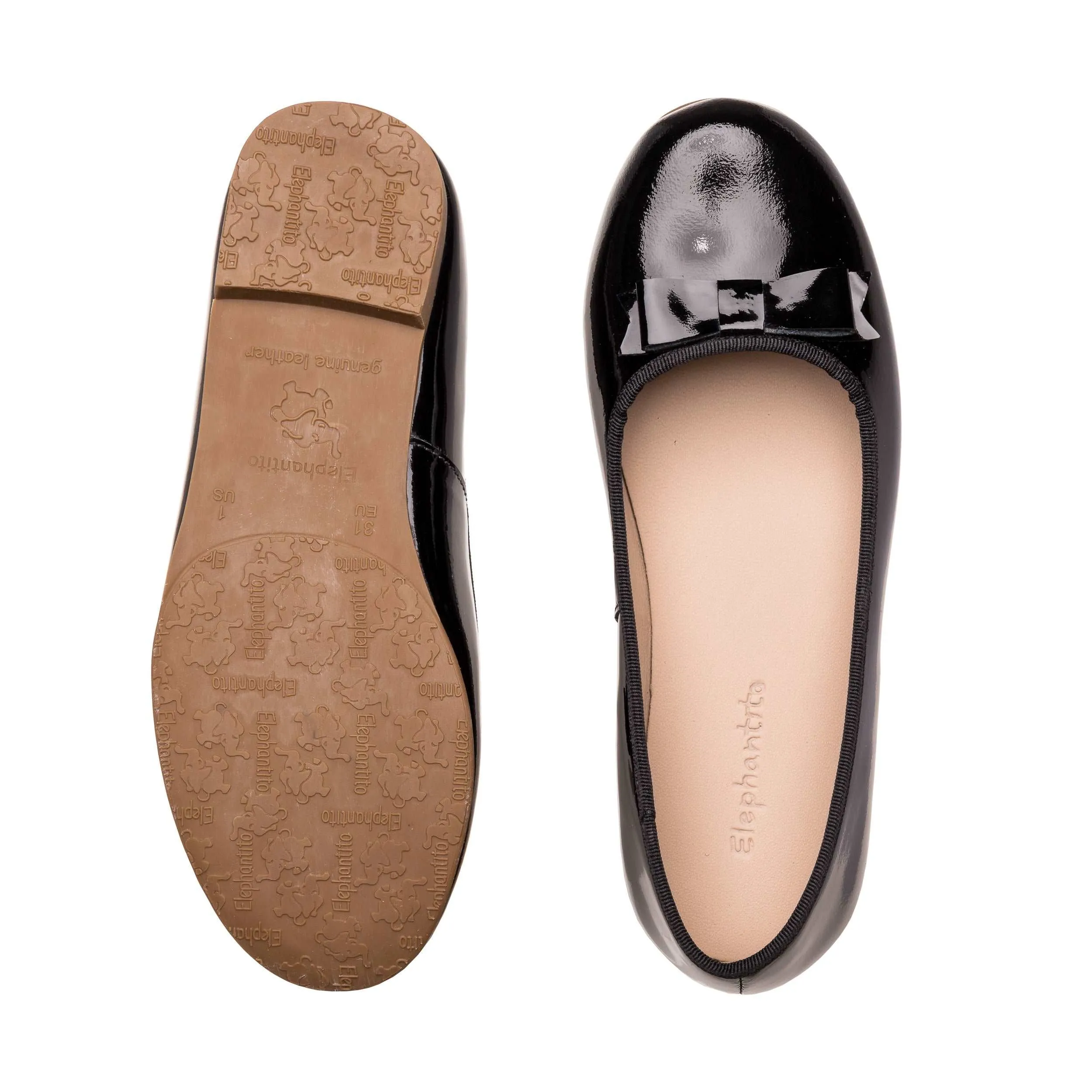 Camille Flats Ptn Black