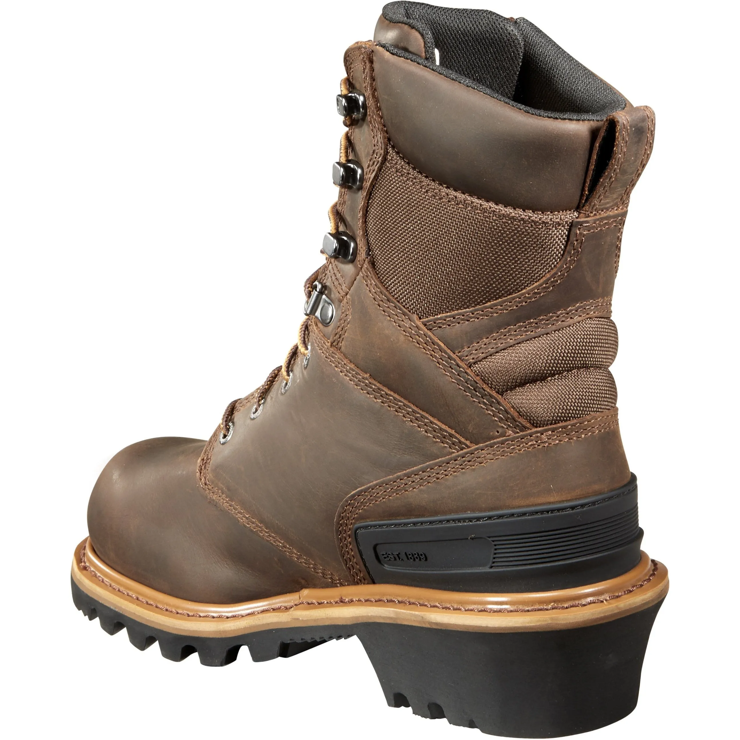 Carhartt Men's 8" Comp Toe WP Ins Climbing Work Boot - Brown - CML8369