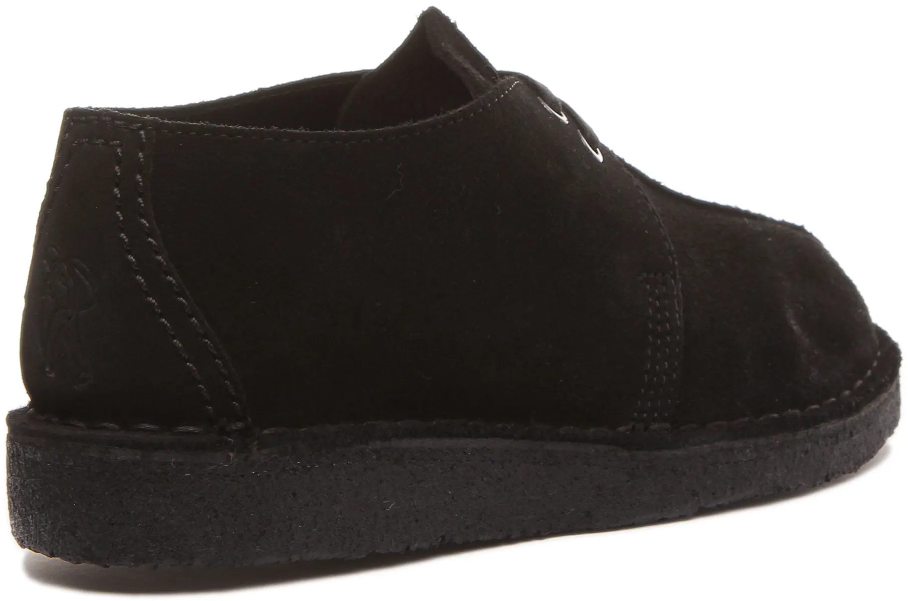 Clarks Originals Desert Trek In Black Suede For Men