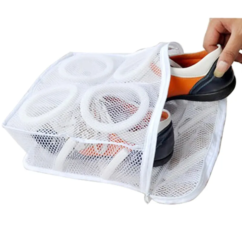 Durable And Portable Easy To Use Shoes And Sneakers Laundry Bag For Washing And Drying