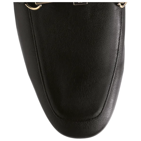 Frida Leather Slip On Loafer Black