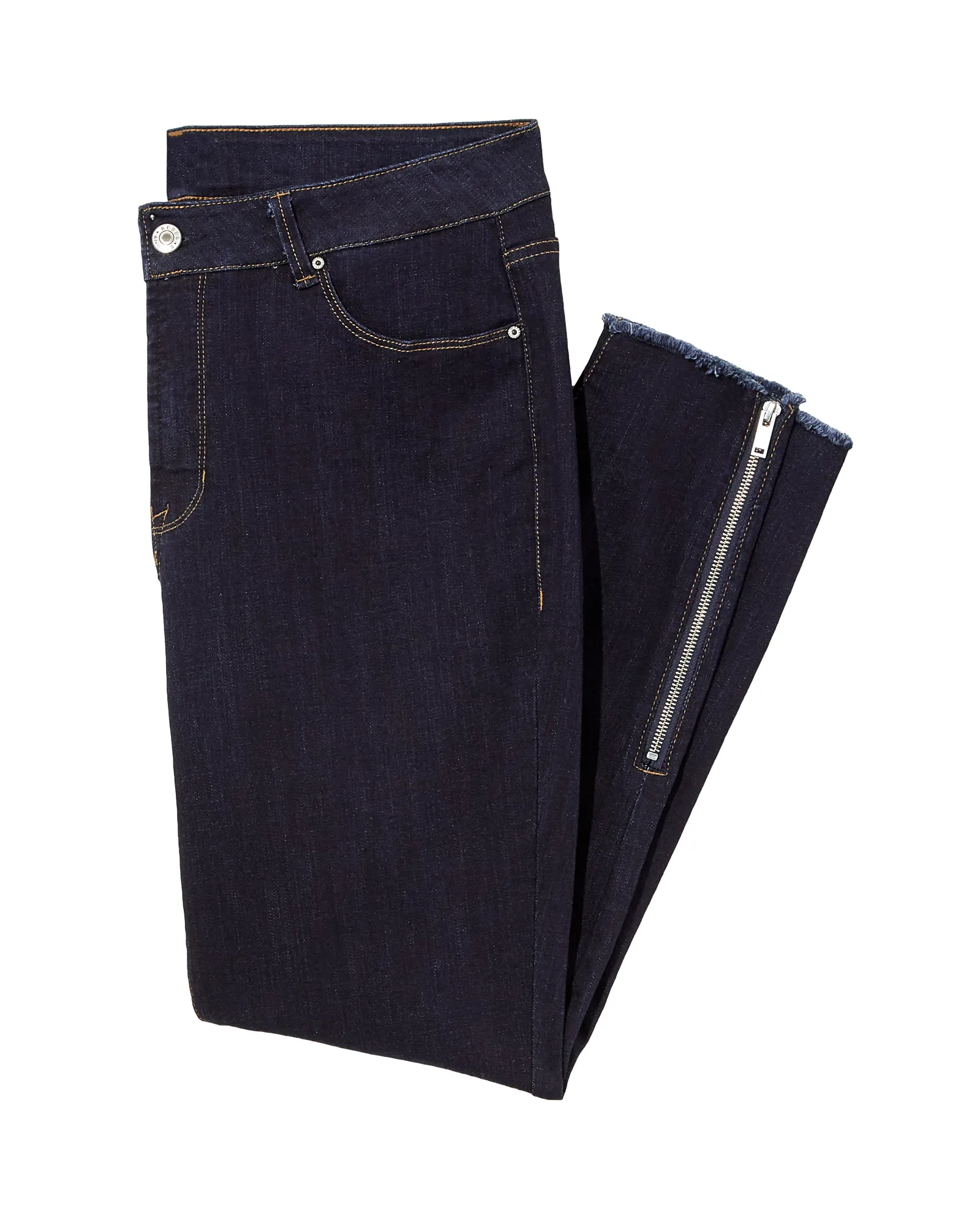 Fulton Skinny Zipper Jean | Dark Wash