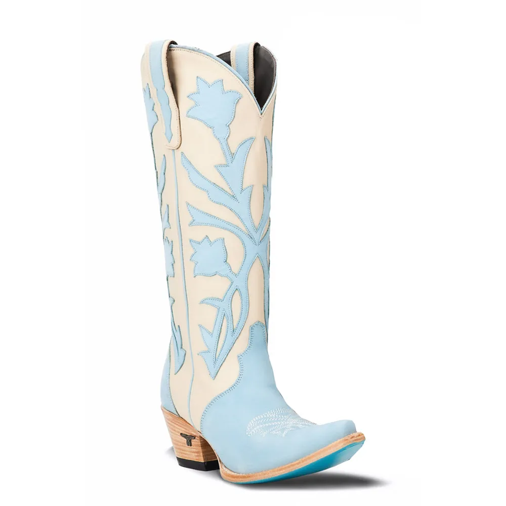 Jolene Floral Overlay Snip Toe Cowboy Boots