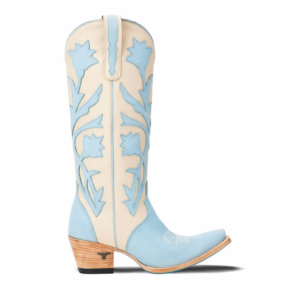 Jolene Floral Overlay Snip Toe Cowboy Boots