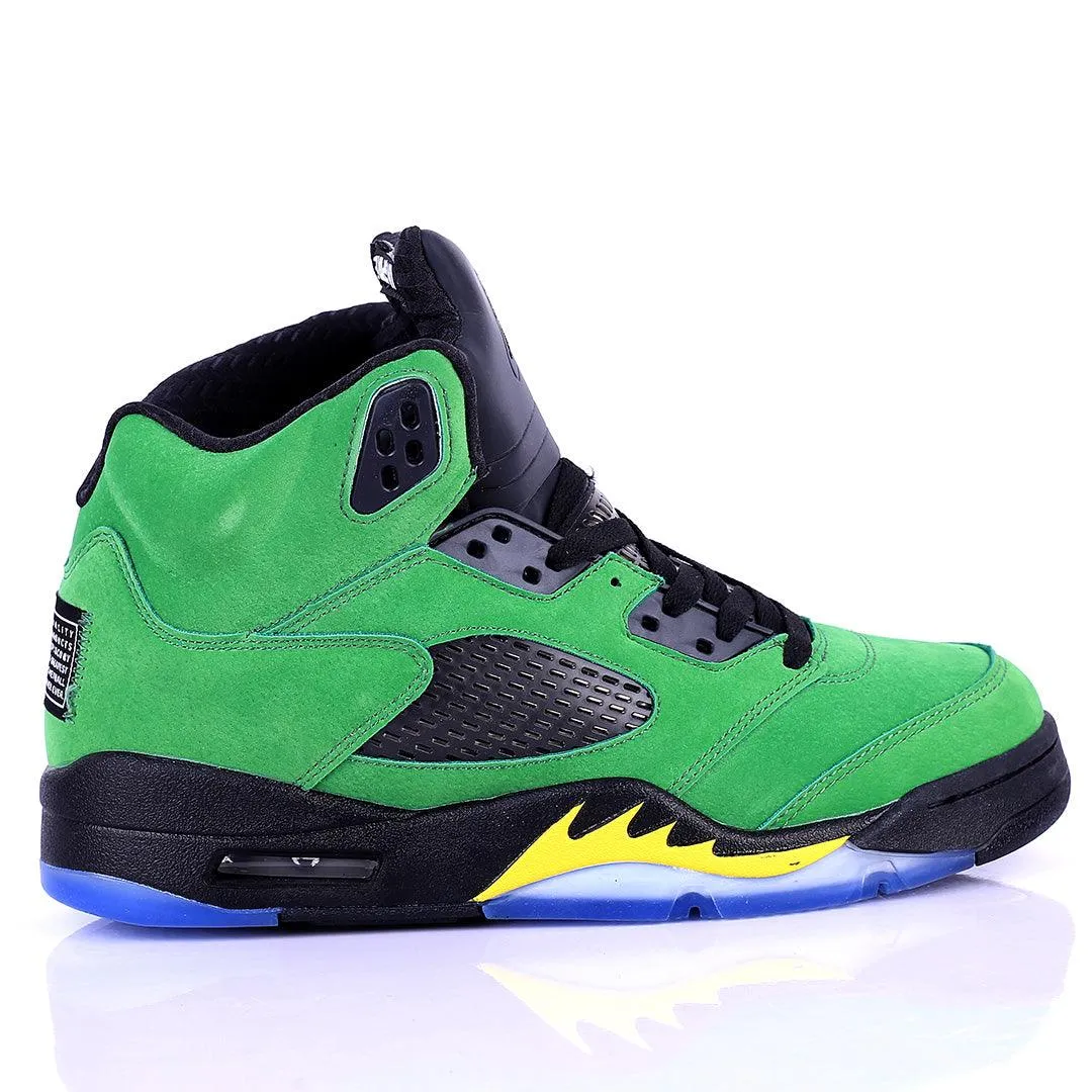 Jord Black With Green Classic Retro Basketball sneakers