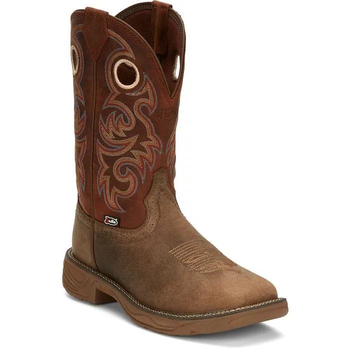 JUSTIN RUSH 11" WESTERN WORK BOOT STYLE SE7402