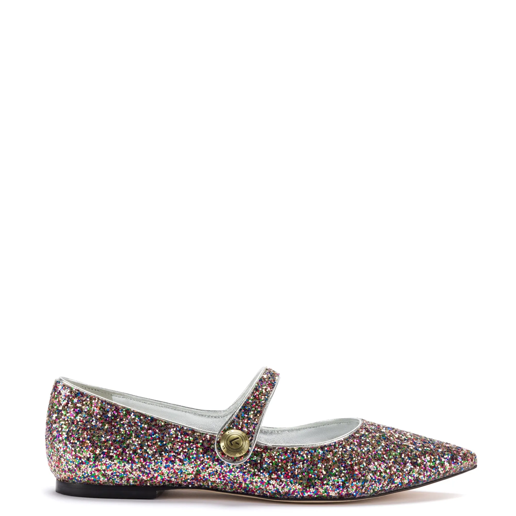 LARROUDE Carroline Flat | Multicolor Glitter