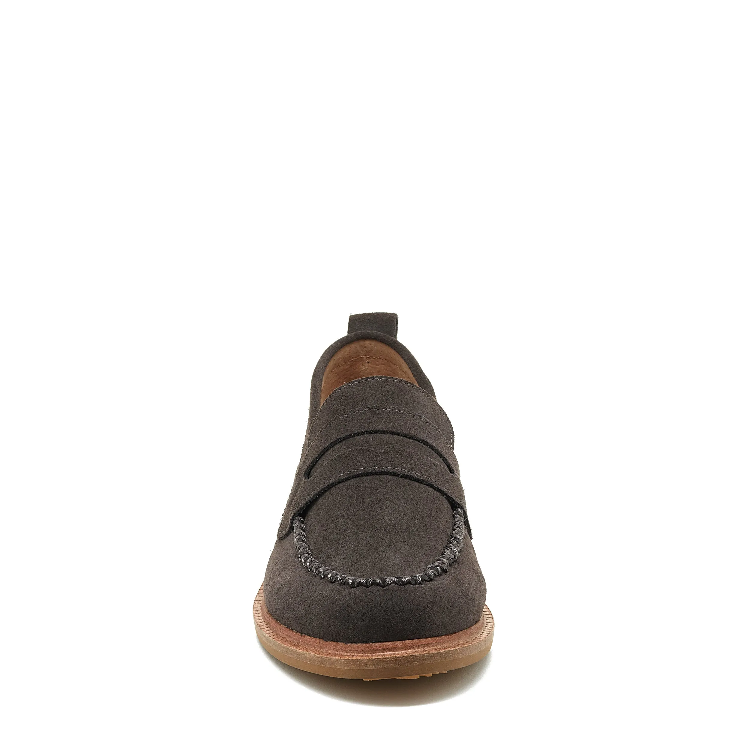 Lens Graphite Suede Loafers