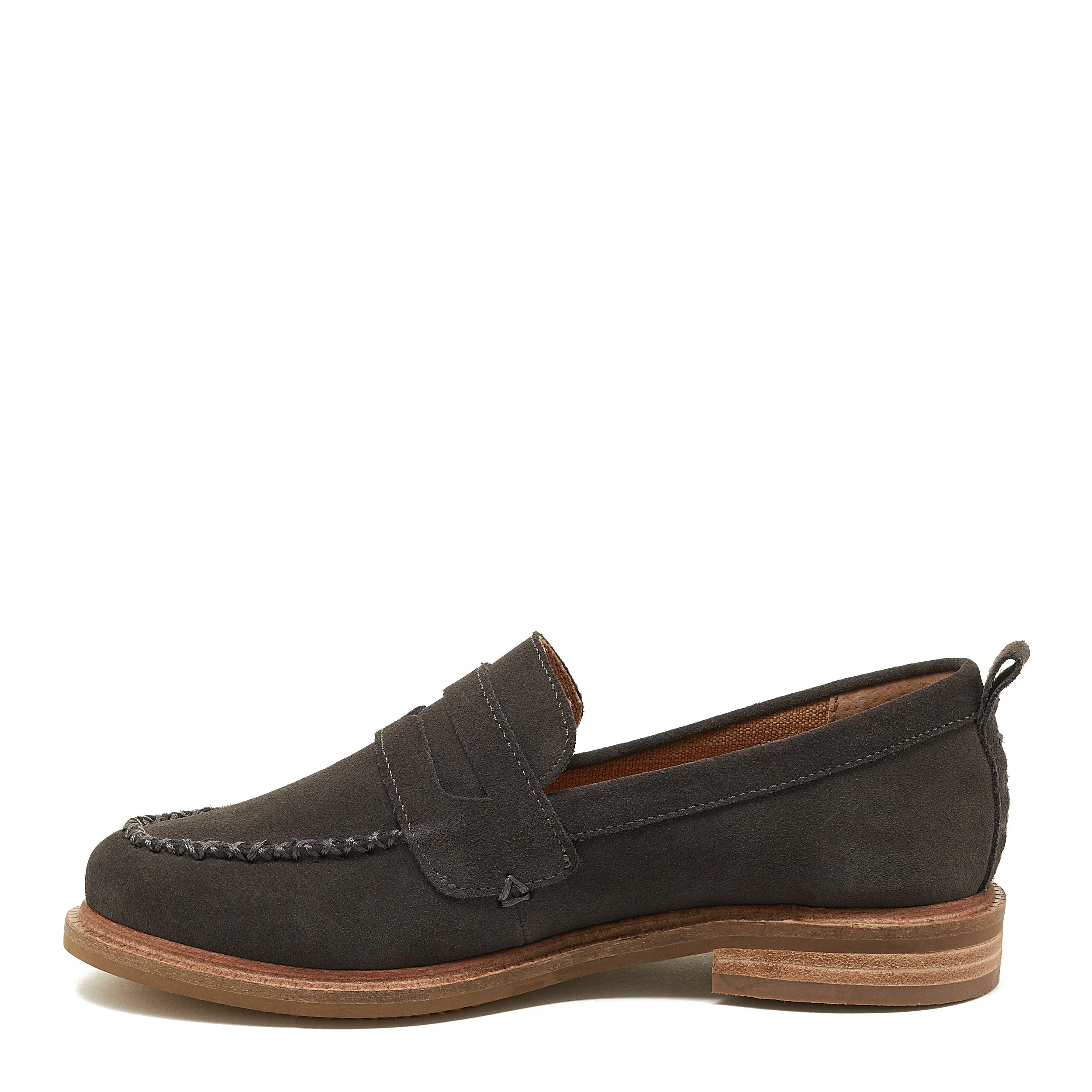 Lens Graphite Suede Loafers