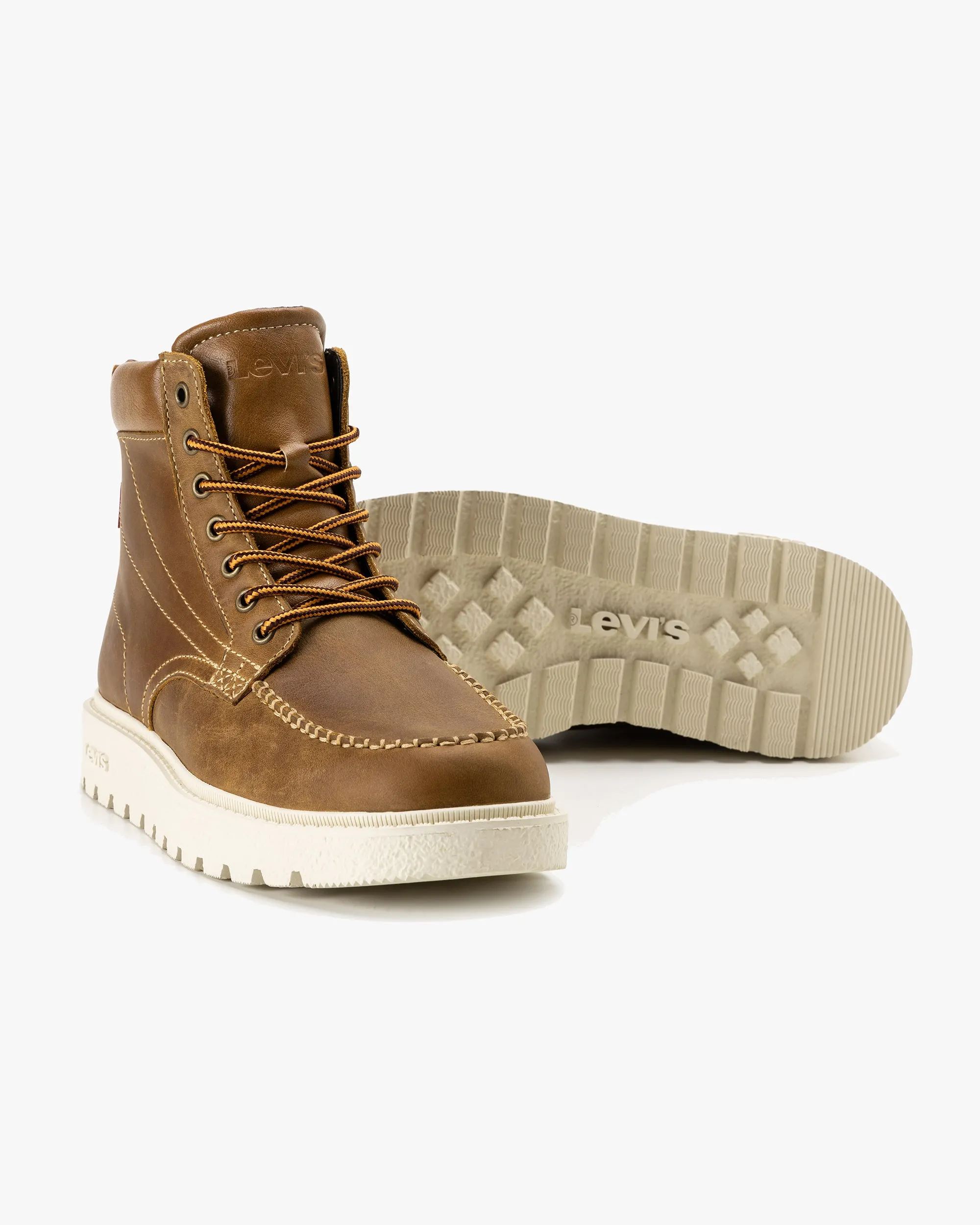 Levi's® Abner Red Tab Leather Boots - Brown