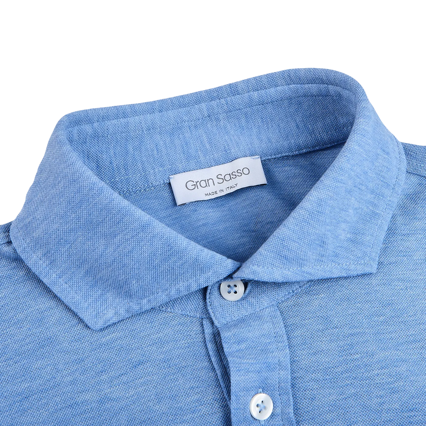 Light Blue Cotton Jersey Popover Shirt