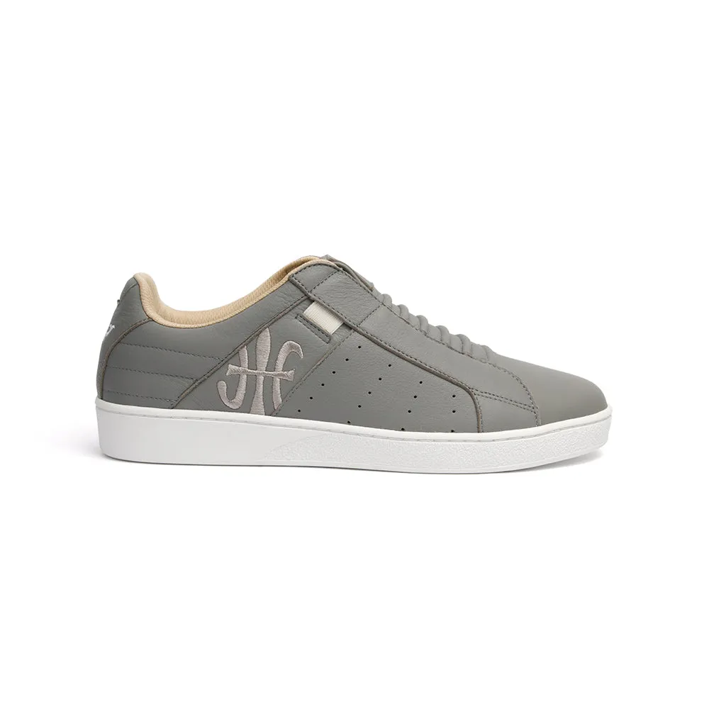 Men's Icon Classic Gray White Leather Sneakers 02092-880