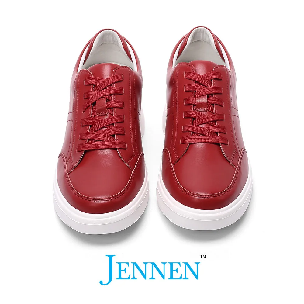 Mr. Federer 7cm | 2.8 inches Red Trendy Height Lifting Sneakers