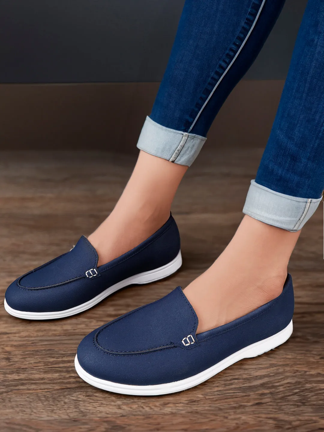 Premium Vegan Suede Slip-ons for Women