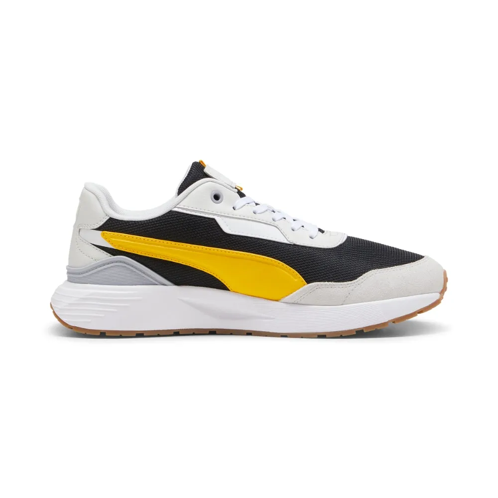 Puma Men's Softride Runtamed Plus Shoes - Puma Black/Yellow/Feather Gray