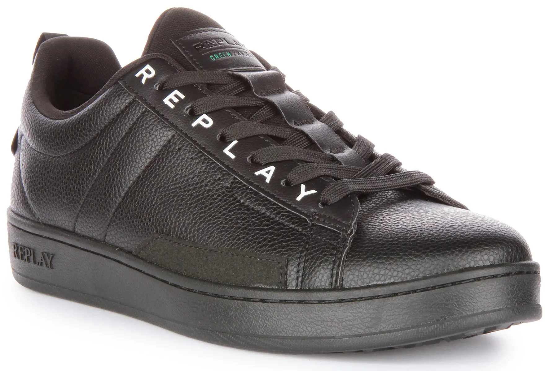 Replay Smash Base Greenn In Black For Men