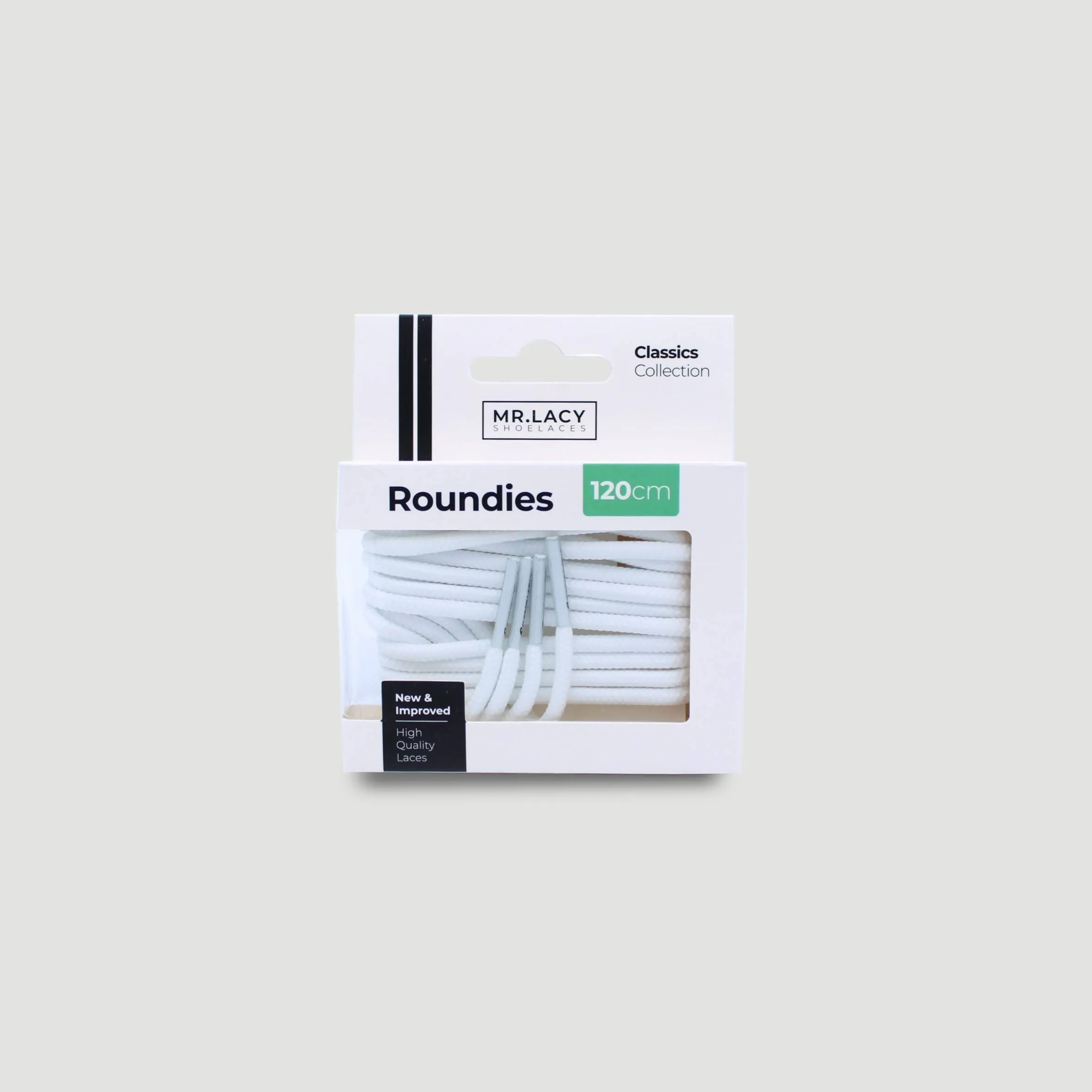 Roundies Shoelaces · White