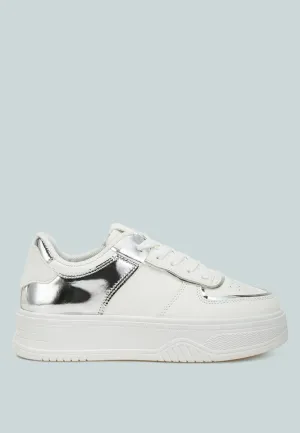 Scouts Metallic Paneling Platform Sneakers