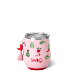 *SWIG Stemless Wine Cup - Howdy Holidays 12oz