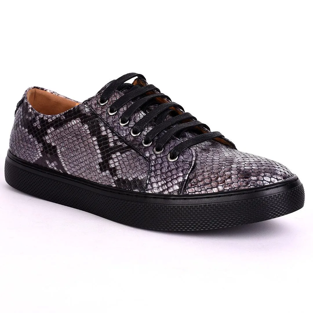 Terry Taylors Leopard Inspired Leather Laced Men's Sneaker Shoe