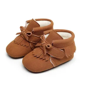 The Little Adventurer Collection Moccasins | Brown Color