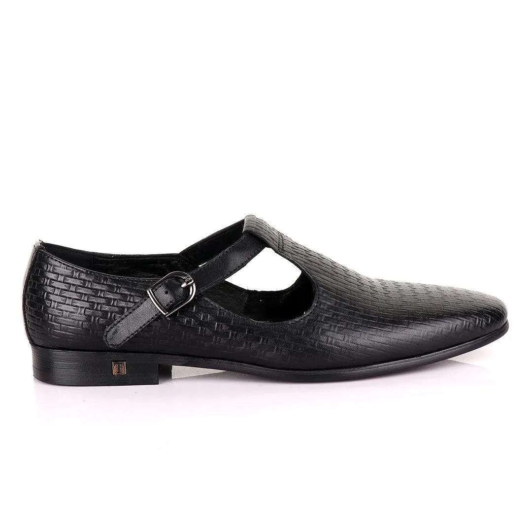 Tomford Exotic Craft Black Cover Leather Shoe