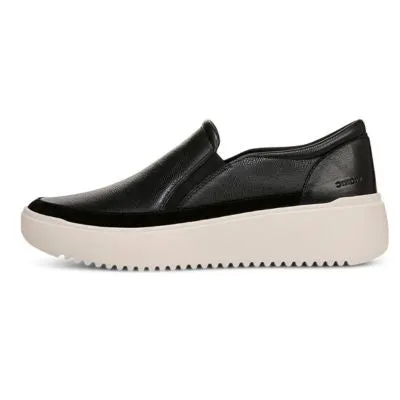 Vionic Kearny Black Leather Women's Loafers