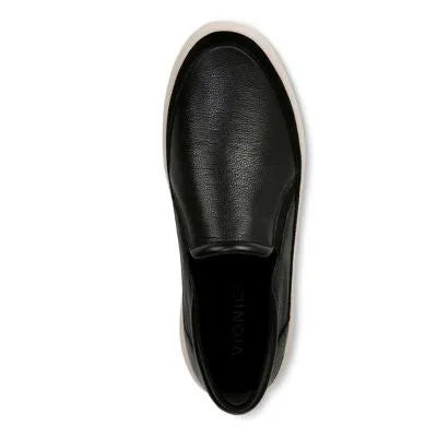 Vionic Kearny Black Leather Women's Loafers