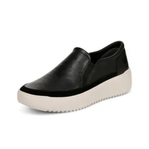 Vionic Kearny Black Leather Women's Loafers