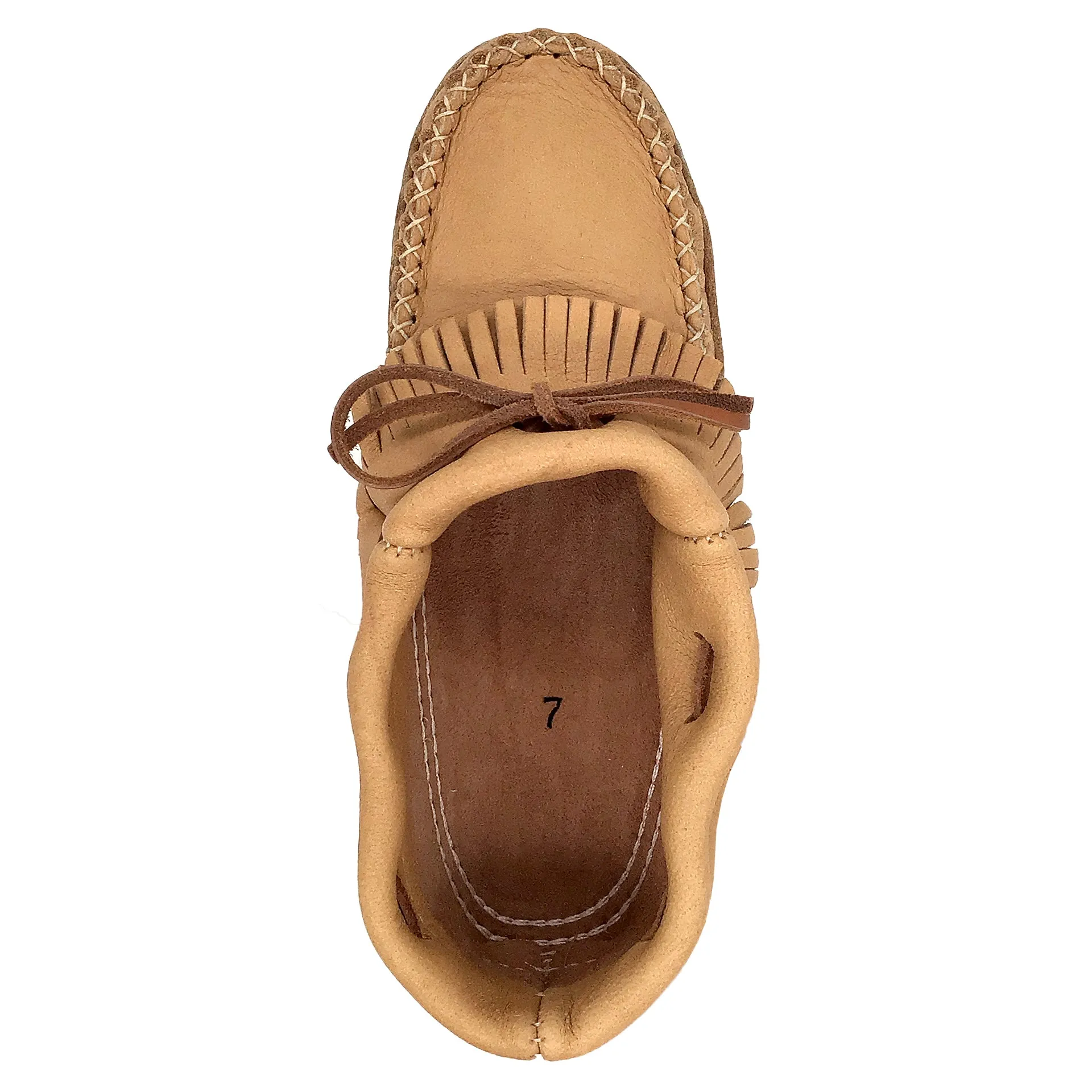 Women's Earthing Moccasins Moosehide Ankle BB468-N