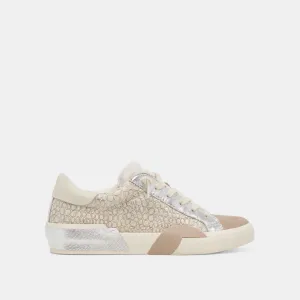 ZINA PLUSH SNEAKERS STONE CALF HAIR